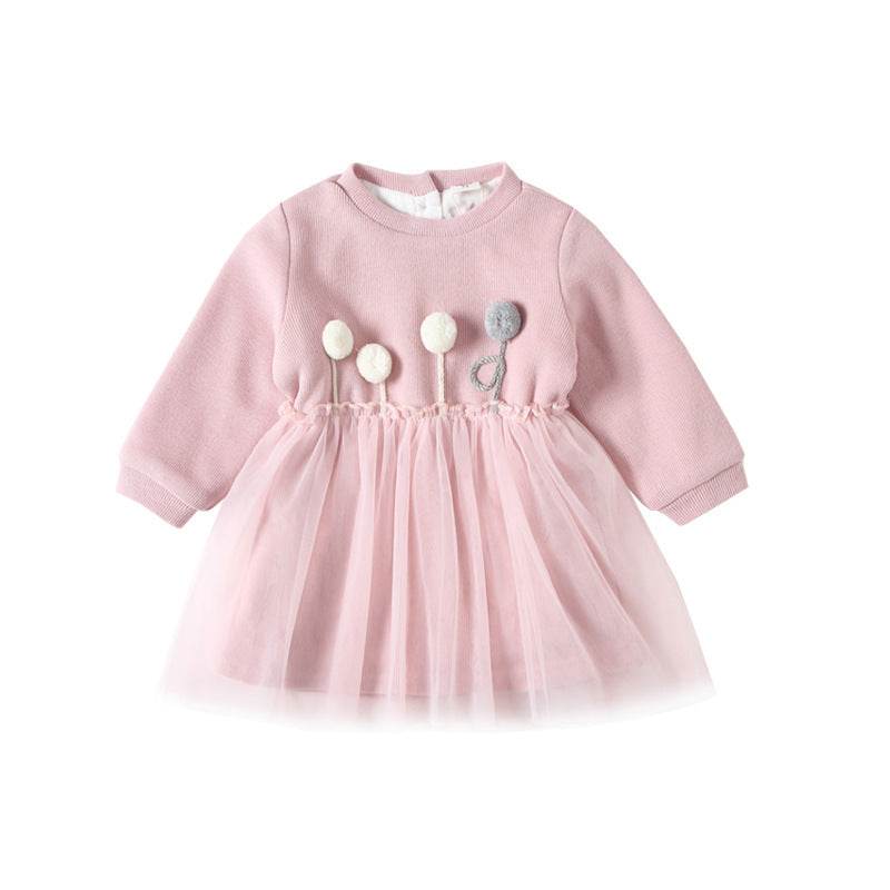Baby girl plus velvet dress - Velora