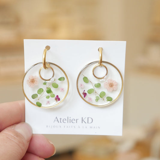 Boucles d'oreilles ChloΓ© version Thalia - rond - (XL) - Velora