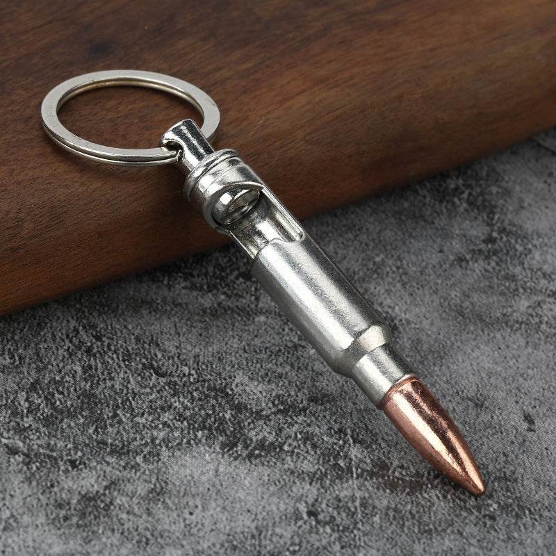 Metal Keychains Bullet Bottle Opener Creative Pendant - Velora