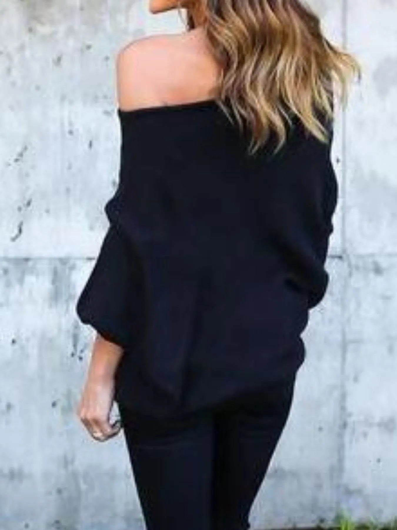 Full Size Single Shoulder Ribbed Knit Top Plus Size - Velora