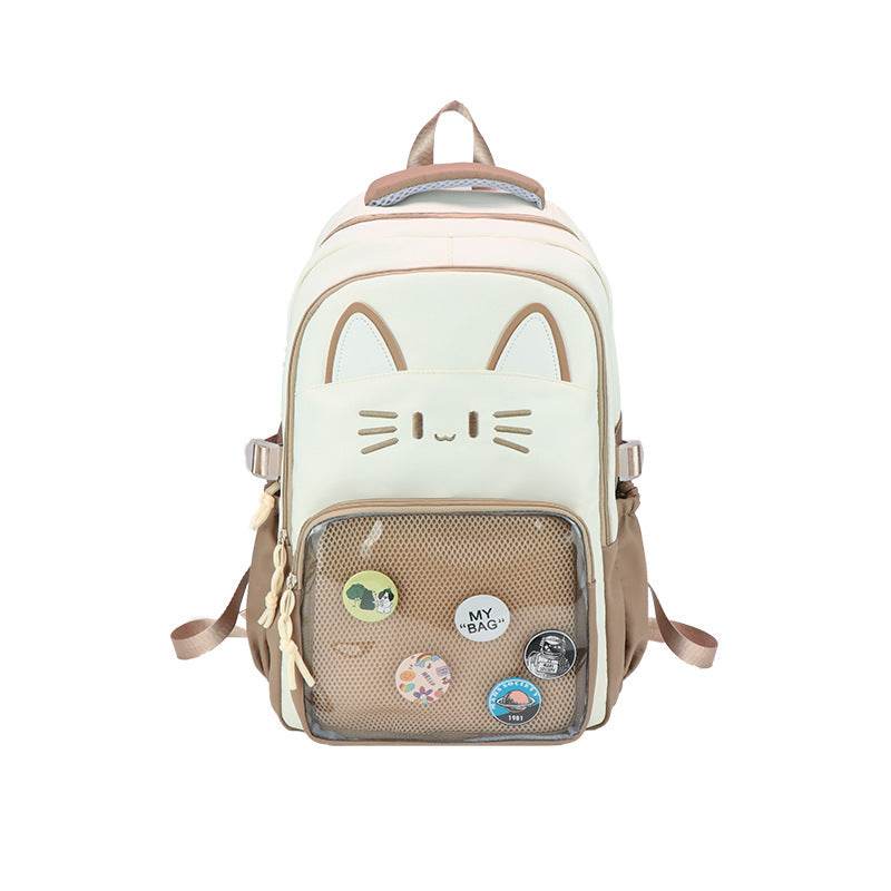 Cartoon Campus Backpack for Girls β Japanese Style - Velora