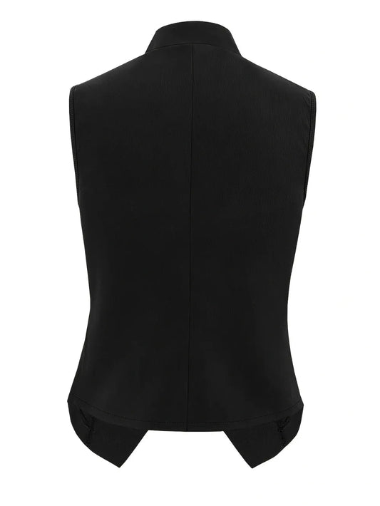 Button Up Surplice Vest - Velora