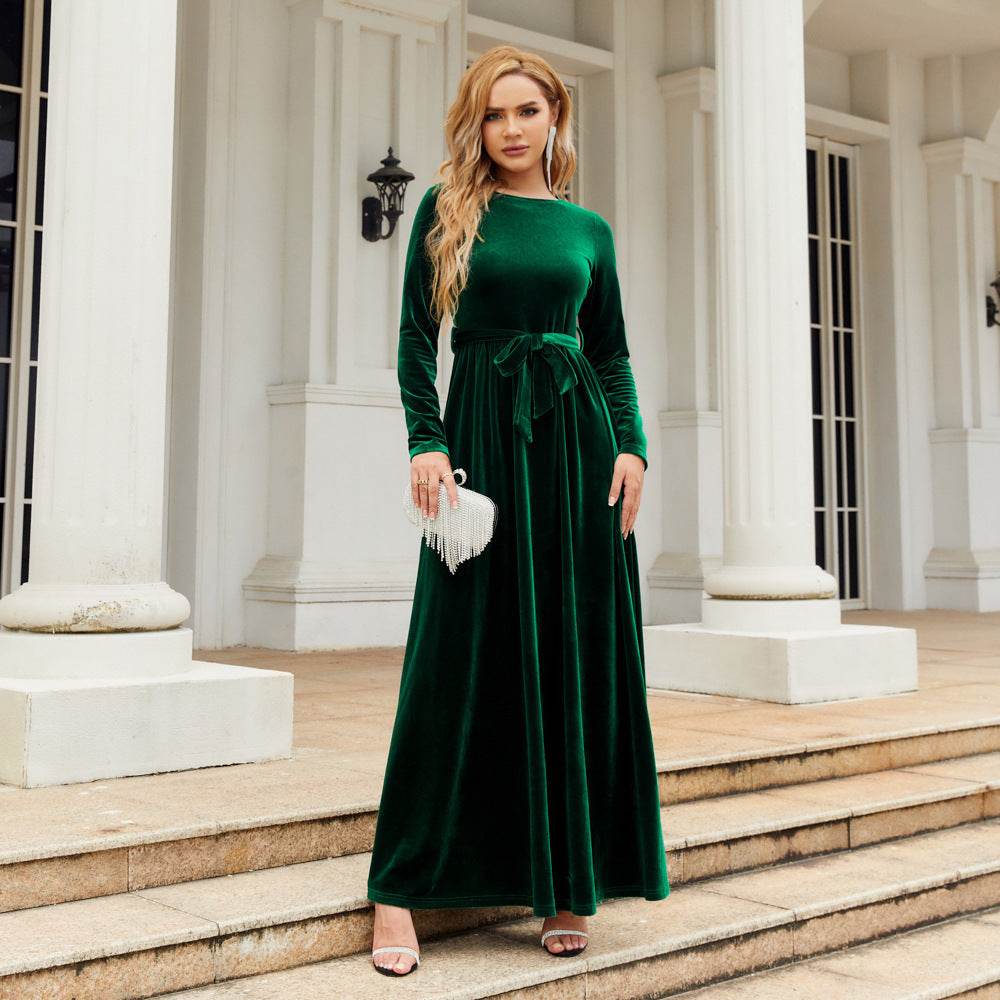 Elegant And Elegant Lady's Long Dress - Velora