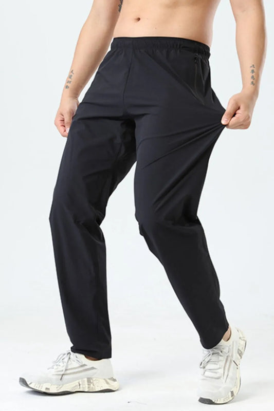 Men's Plus Size Elastic Waist Loose Fit Pants - Velora