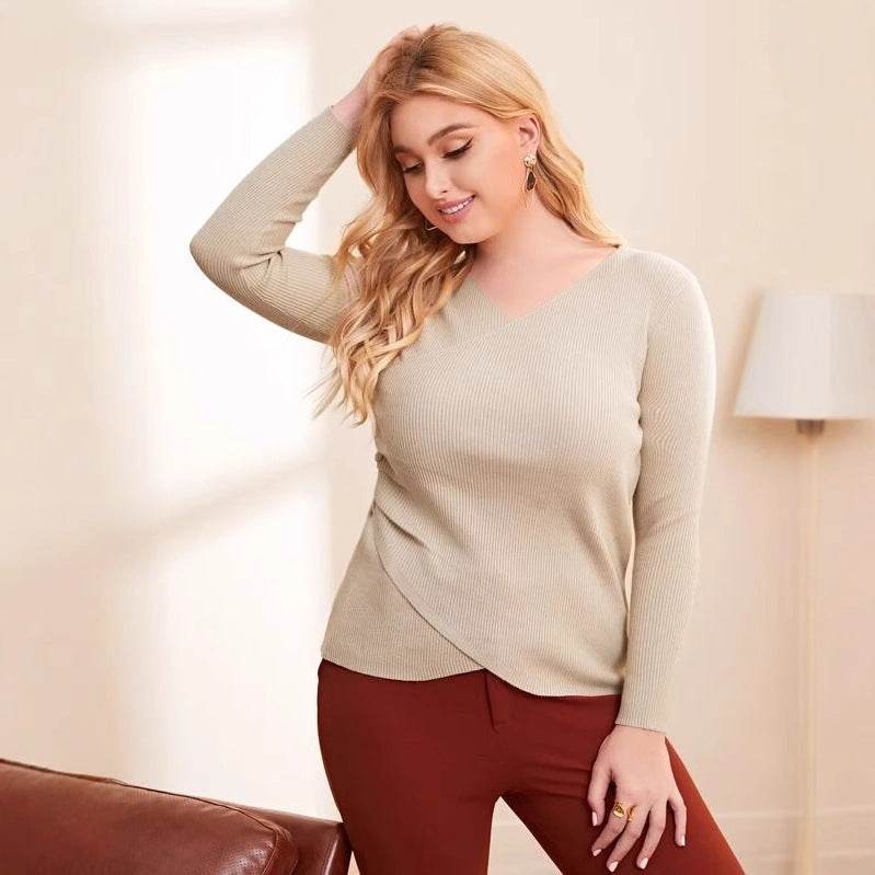 Large Women's Base Knitted Sweater - Velora