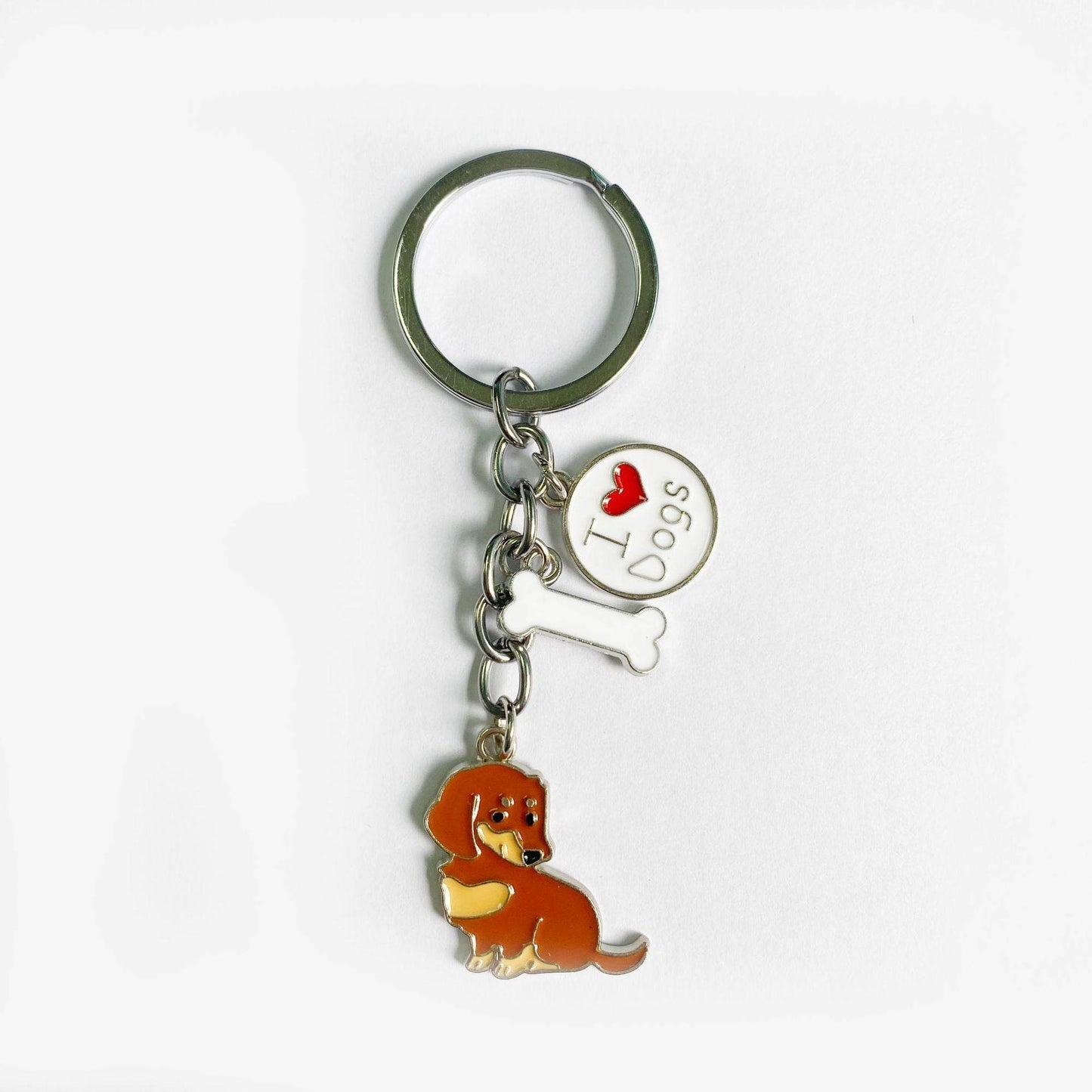 American Style Pet Dog Wax Metal Keychains - Velora