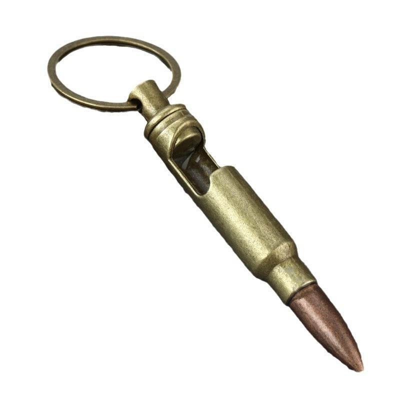 Metal Keychains Bullet Bottle Opener Creative Pendant - Velora