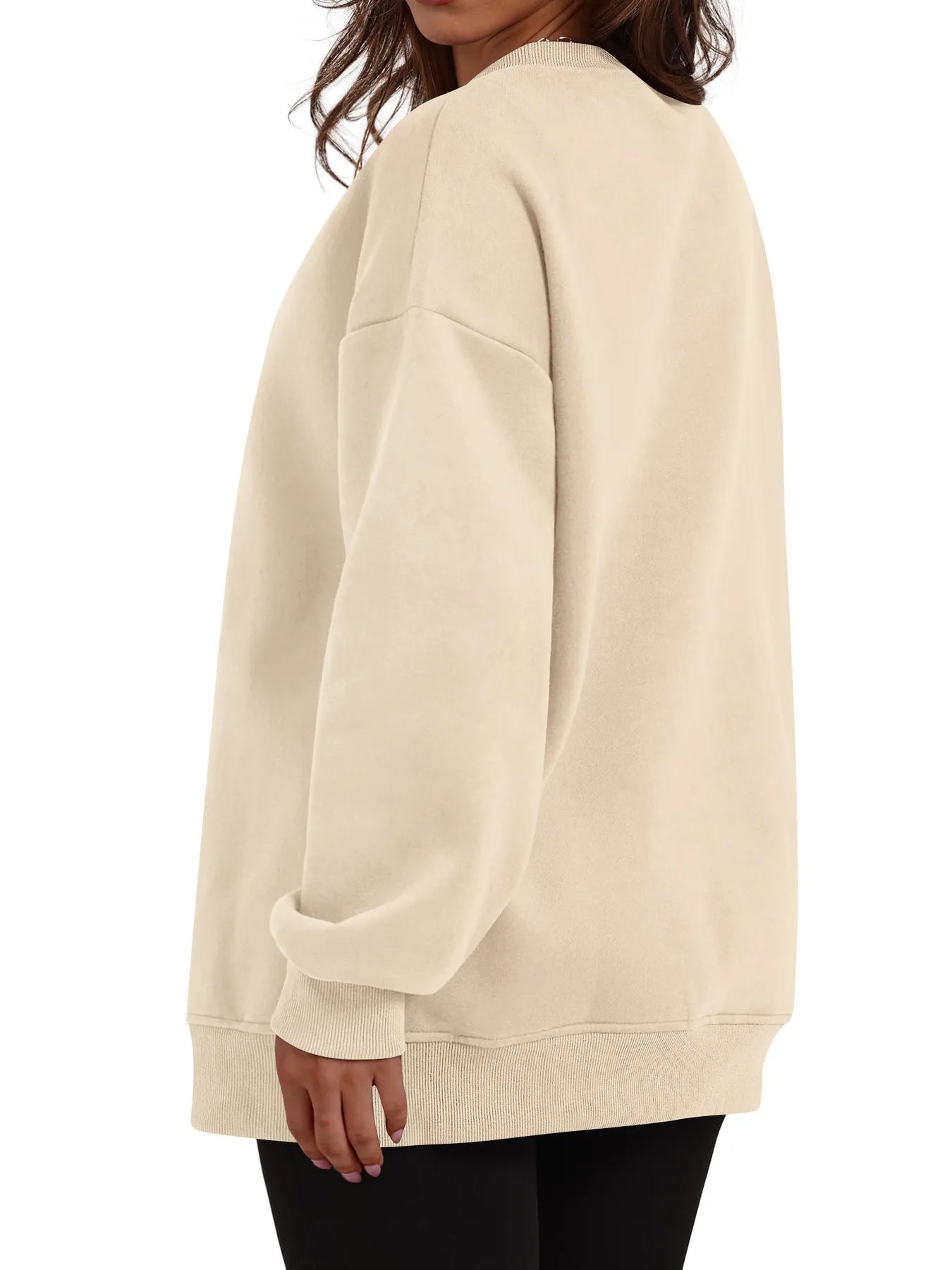 Oversized Long Sleeve Crewneck Sweatshirt - Velora