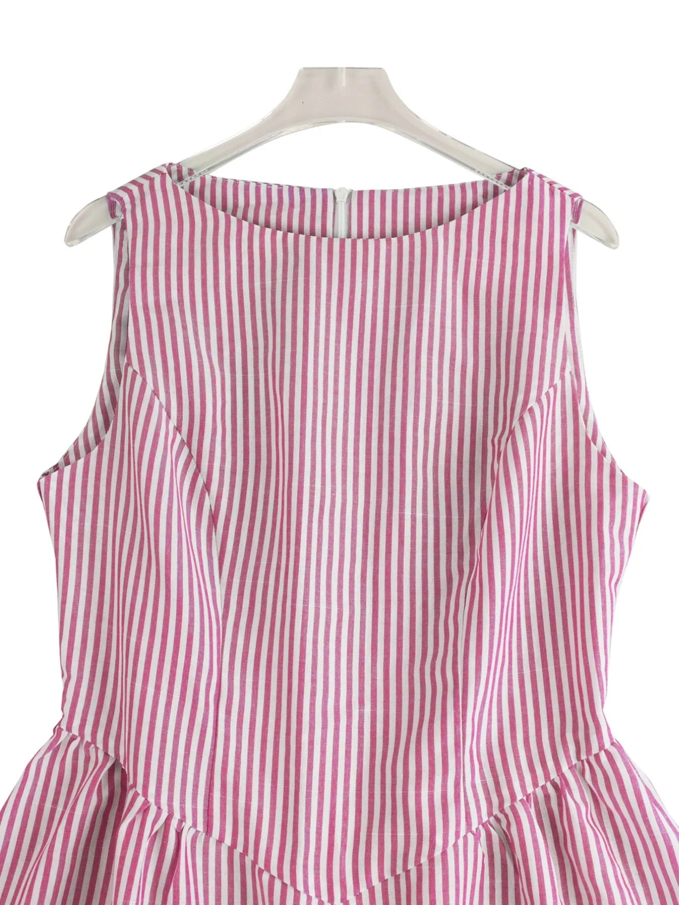 Sleeveless Striped Midi Dress - Velora