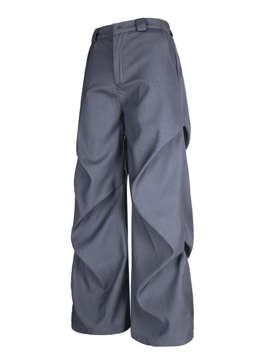 Men's Wide Leg High Waist Pants - Velora