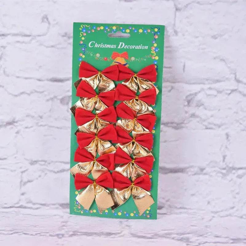 Christmas Tree Ornaments Christmas Decoration Bow - Velora