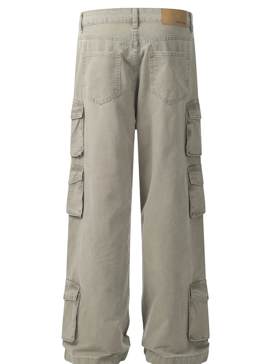 Men's Wide Leg Cargo Pants - Velora