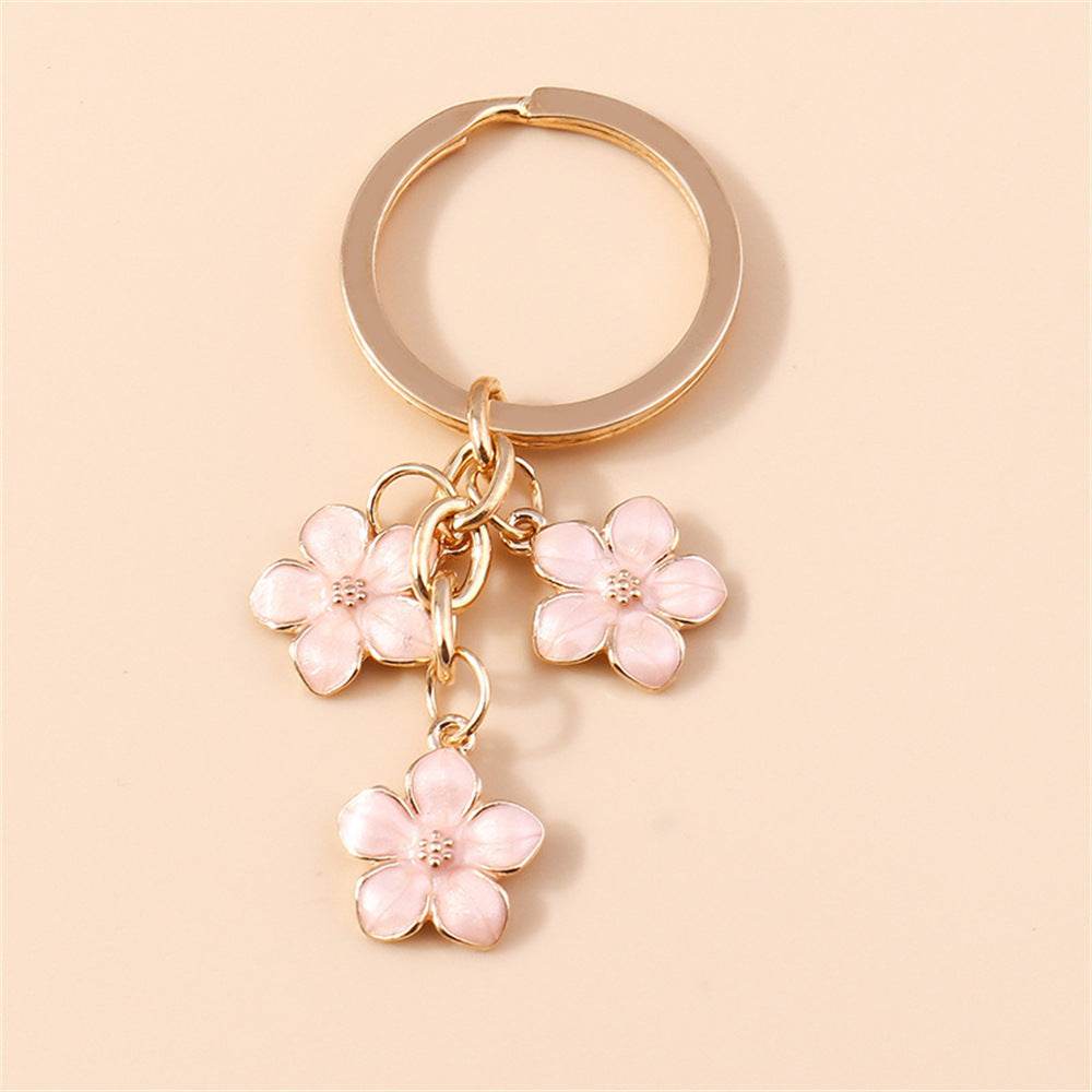 Sweet Girly Cherry Blossom Keychain - Velora