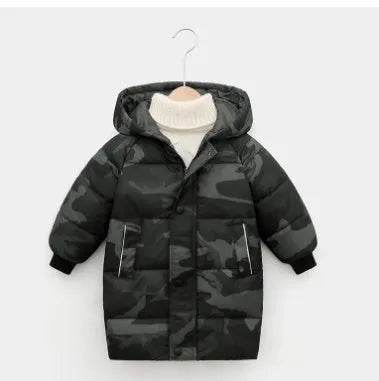Children Winter Puffer Hoodie Windproof Jacket kids - Velora