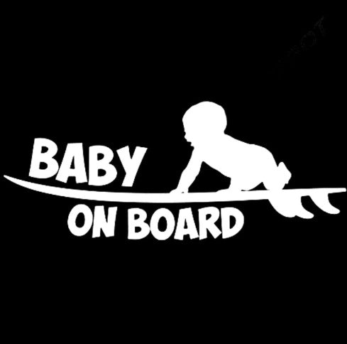 Baby on board car stickers cute baby warning car stickers Velora