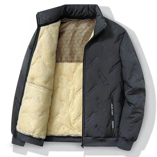 Fleece-Lined Cotton padded Winter Jacket for Men - Velora