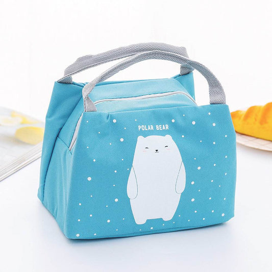 Cute Cartoon Lunch Bag β Insulated for Kids & Students - Velora