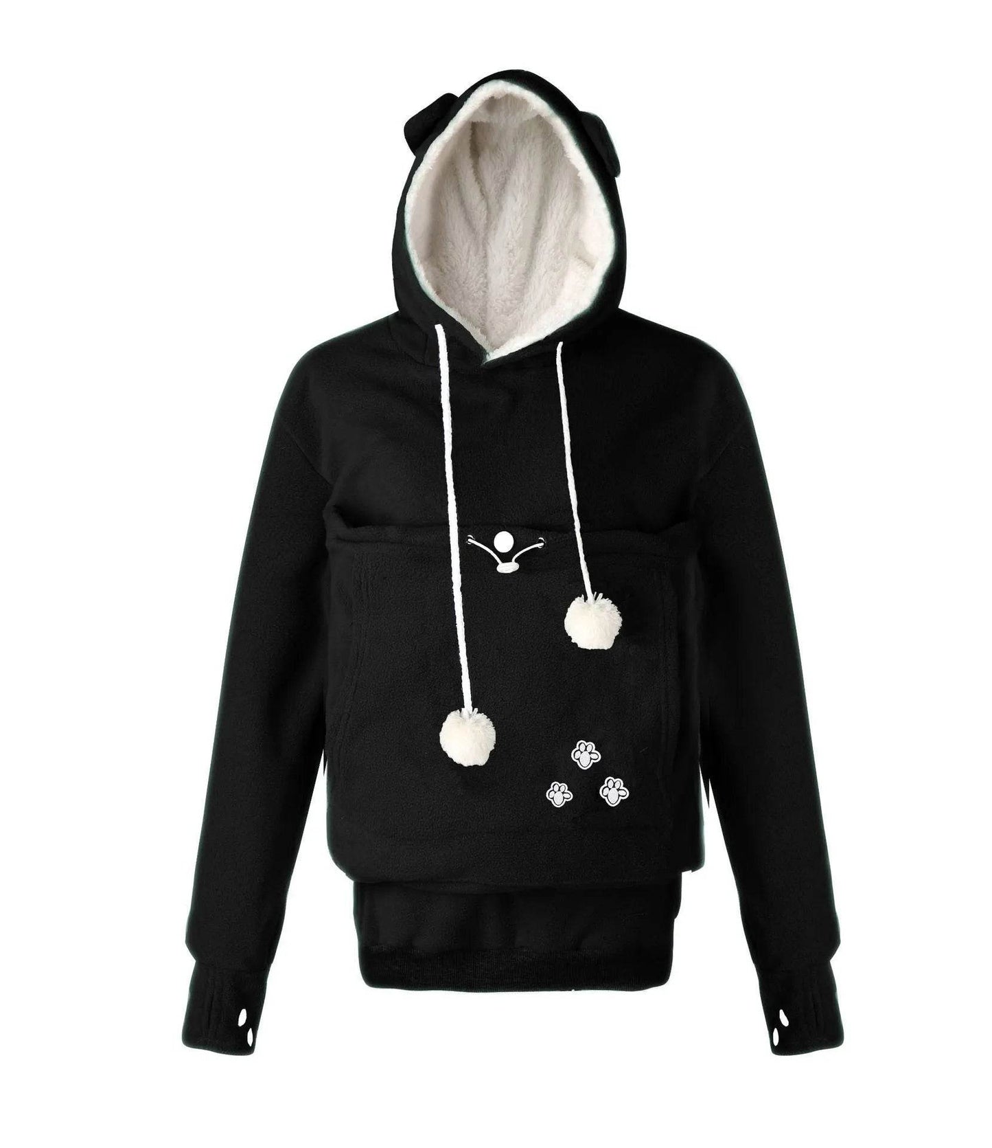 Women Embroidery Big Pocket Hoodie Pullovers Fall Winter Sweatshirt - Velora