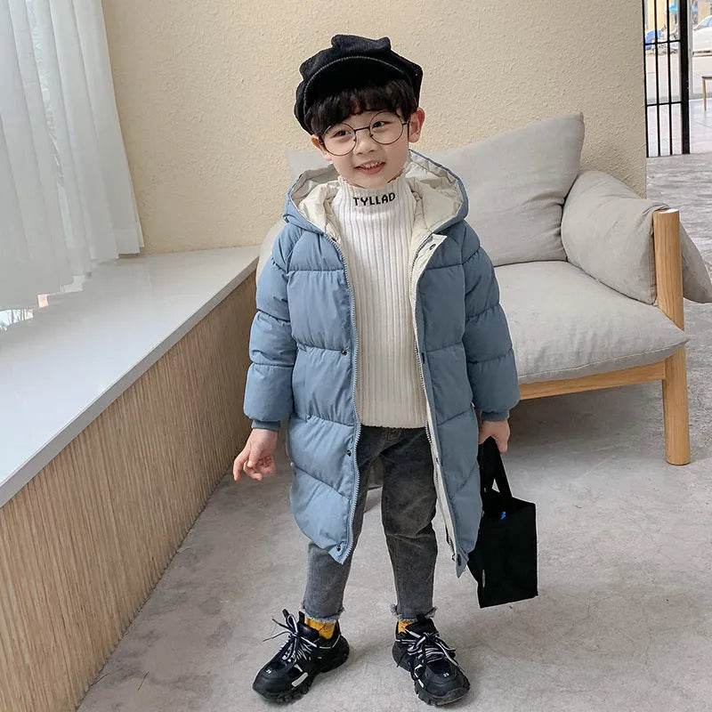 Children Winter Puffer Hoodie Windproof Jacket kids - Velora