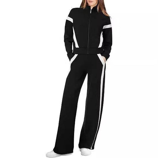 Sweatshirt Wide Leg Track Pants Sportswear - Velora
