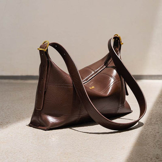 Capacity Underarm Soft Surface Commuter Tote All-match Crossbody Shoulder Bag - Velora