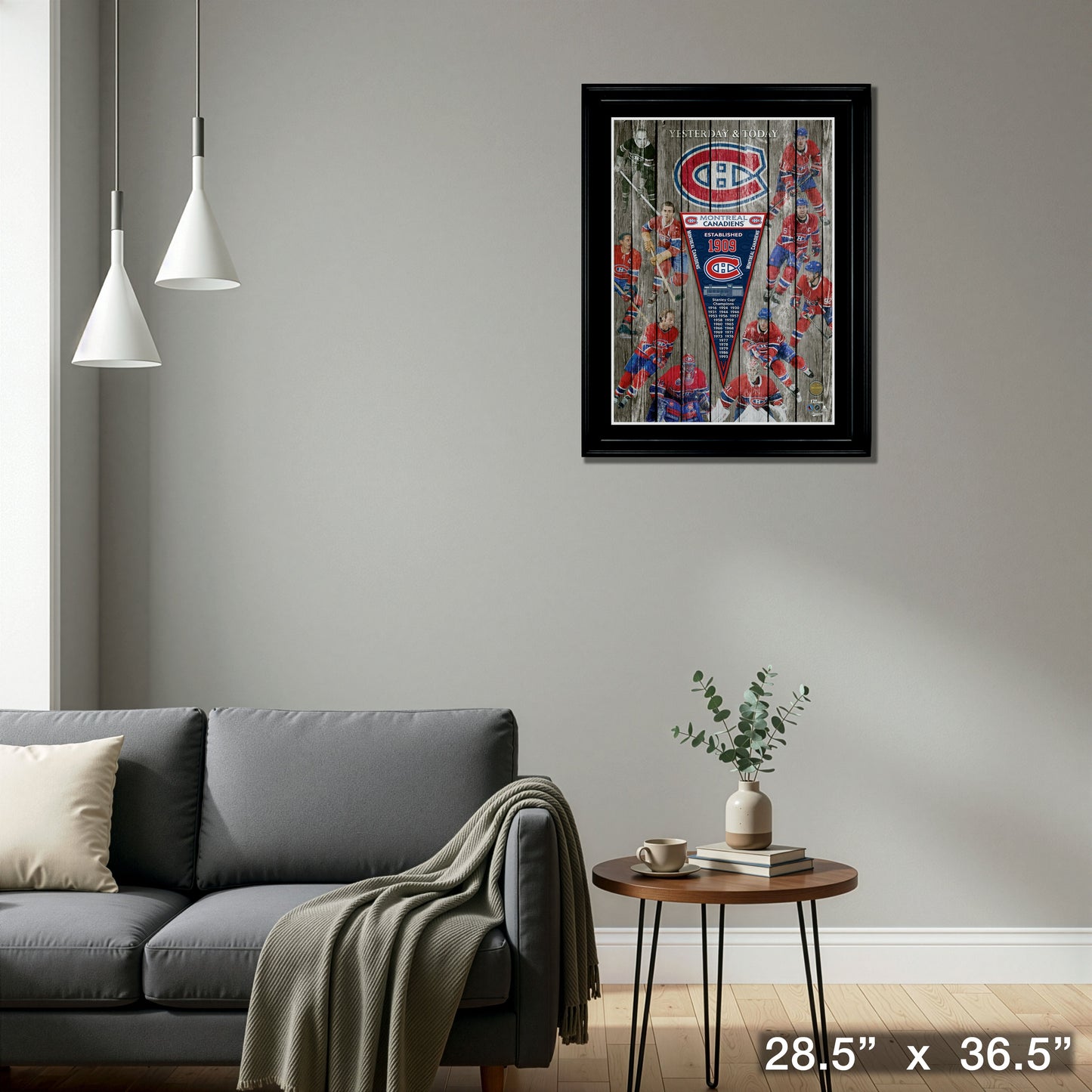 Montreal Canadiens Yesterday & Today Collage Frame