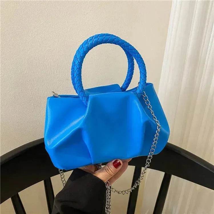 Portable Fashion Cloud Underarm Handbag Chain Crossbody Bag - Velora