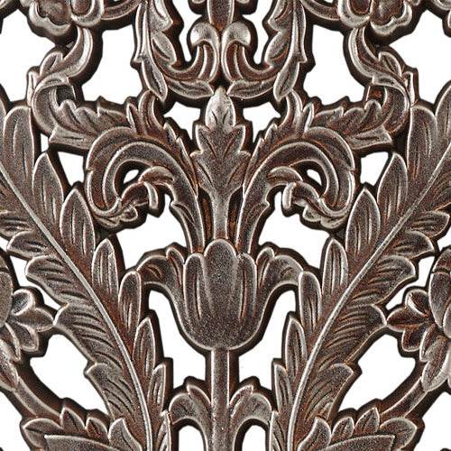 Distressed Carved Wood 2-piece Wall Decor Set - Velora