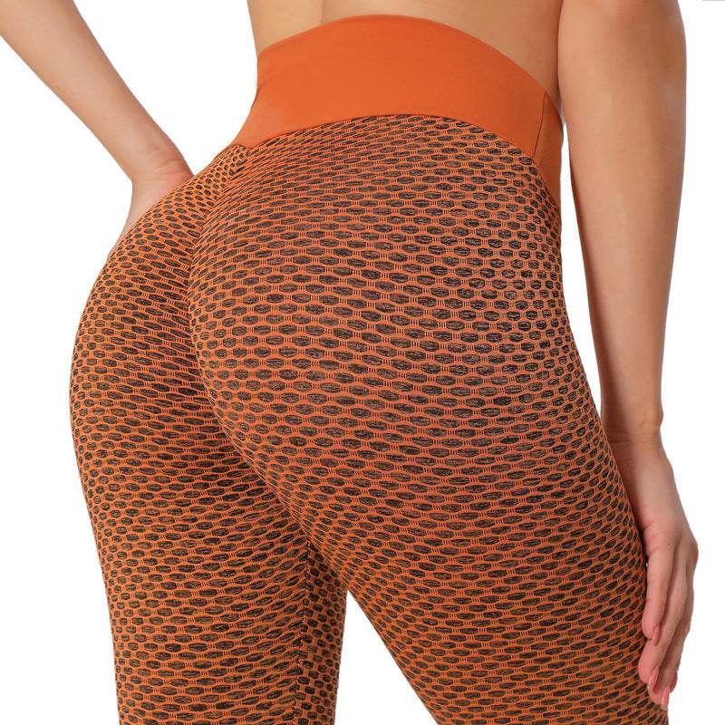 Plaid Leggings Fitness Yoga Pants Women's Seamless High Waist Breathable Gym Leggings - Velora
