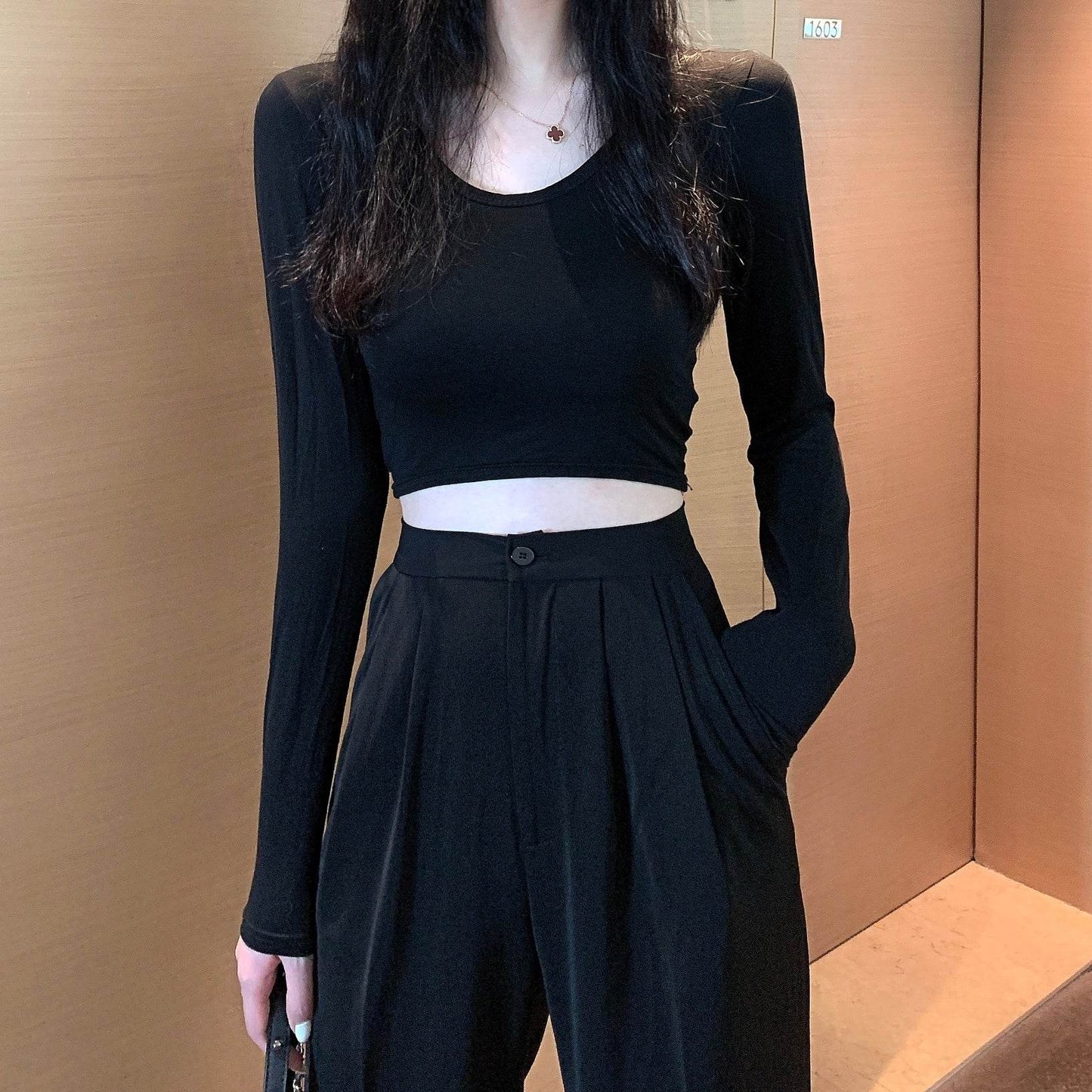 Wear it with a black underlay - Velora