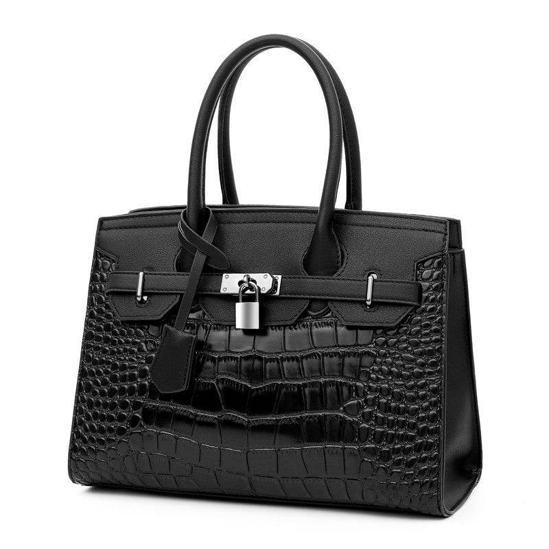 Trendy crocodile pattern Cooperate Work Handbag for Ladies - Velora
