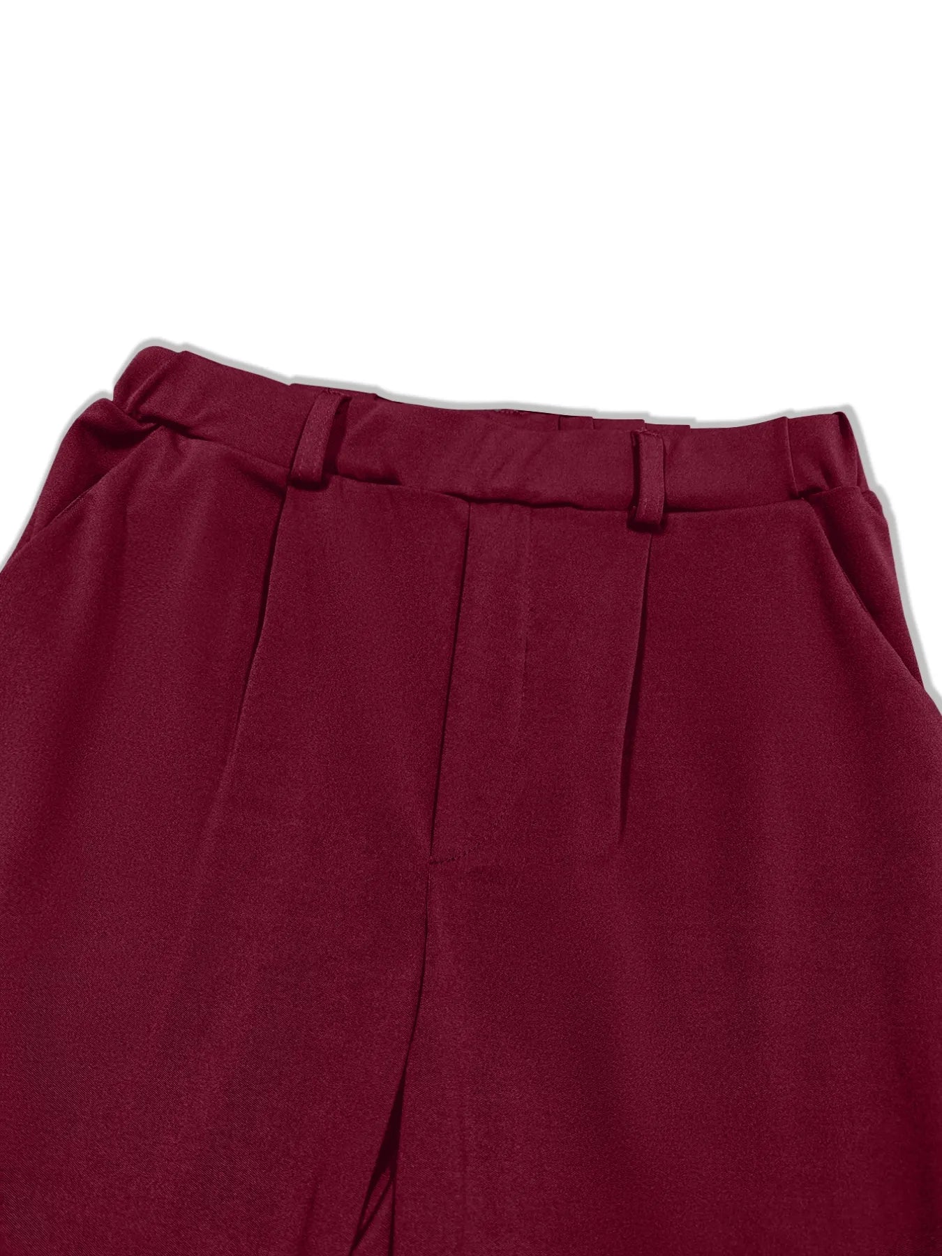 Pleated Detail Pants with Pockets - Velora