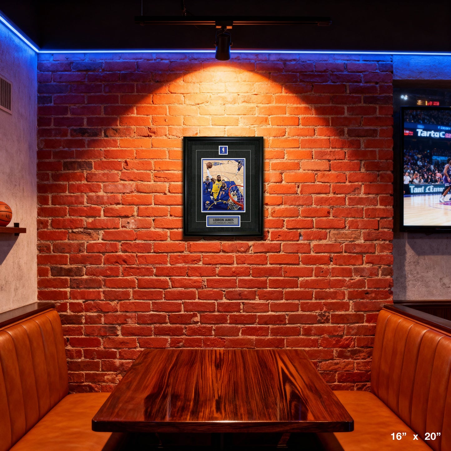 Lebron James Framed Pin & Plate Lakers