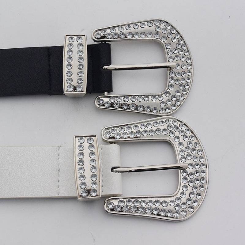 New Fashion Design Diamond-embedded Elegant Elegant Belt - Velora