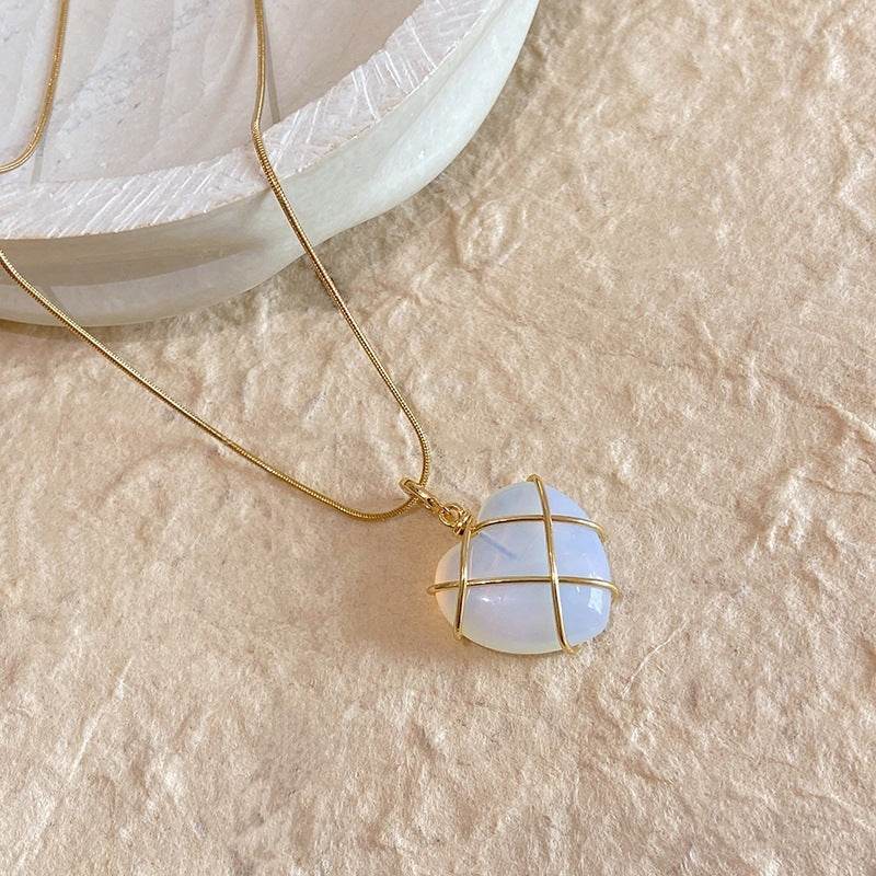 Fashion Moonstone Necklace For Cartoon Princess Love Girl Necklace Novelty Jewelry - Velora