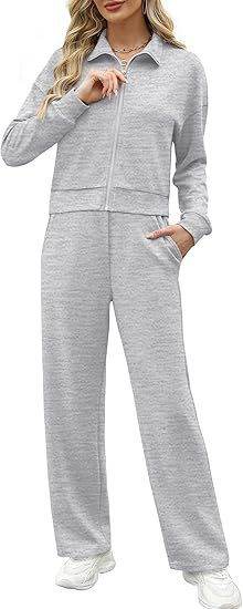 Sweatshirt Wide Leg Track Pants Sportswear - Velora
