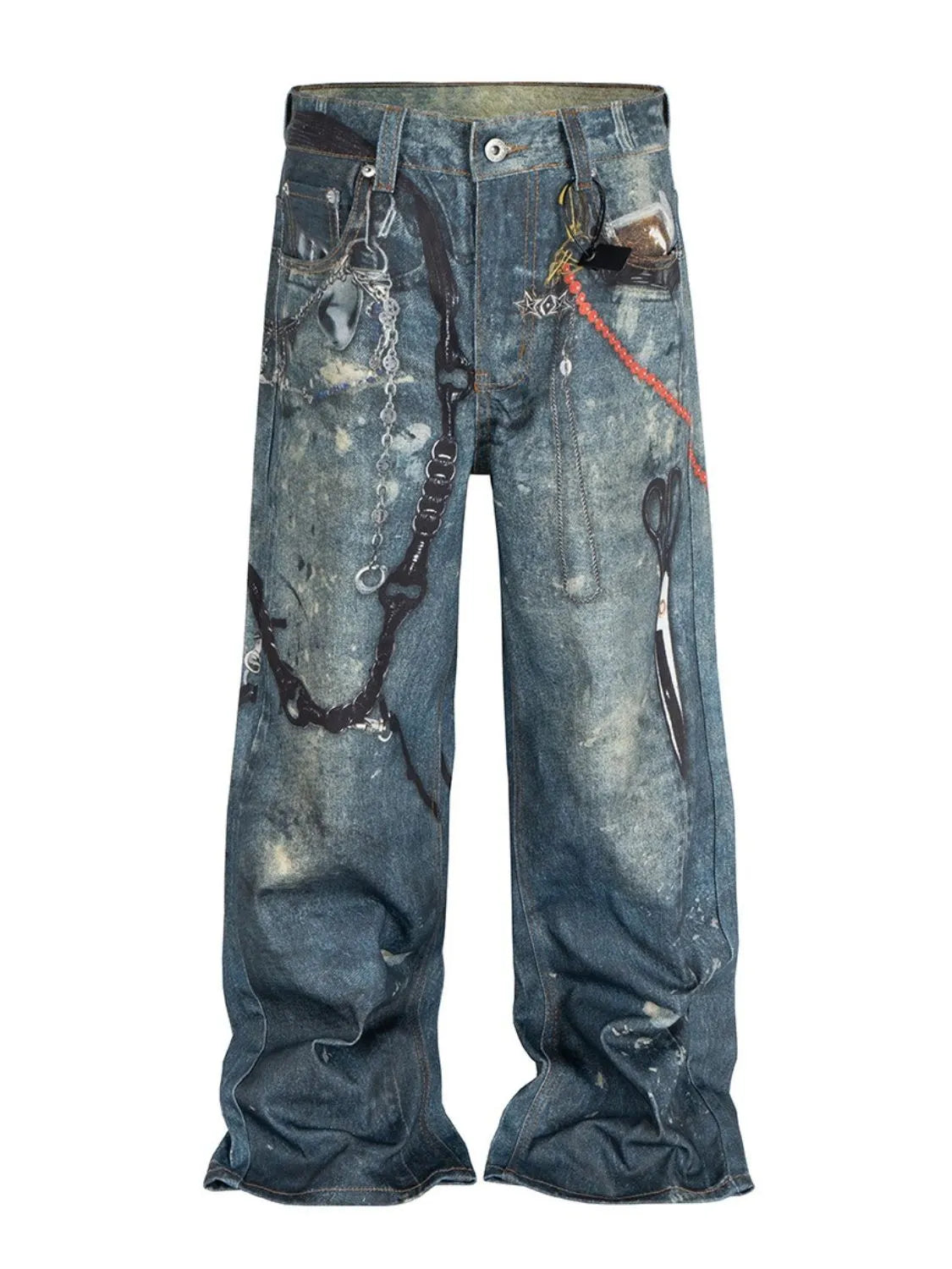 Men's Wide Leg Jeans - Velora