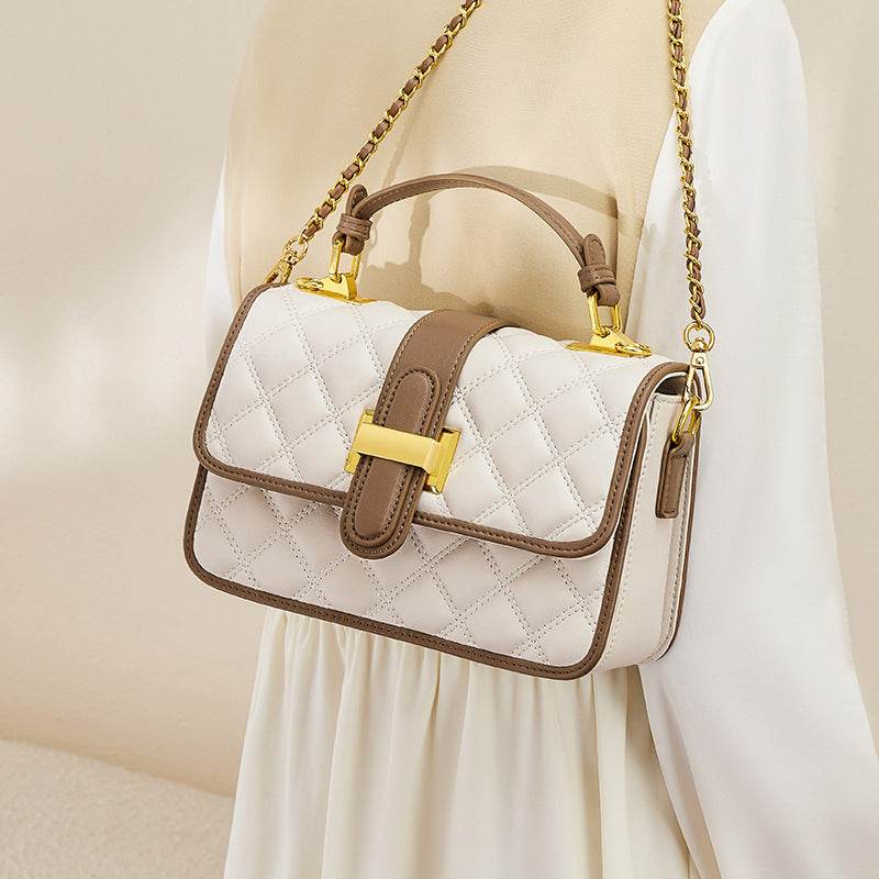 Crossbody Autumn Affordable Luxury Fashion Real Cowhide Small Handbag - Velora
