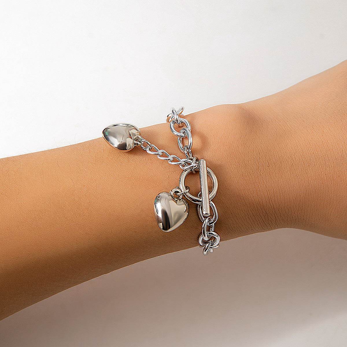 Thick Chain With Shiny Lock And Key Pendant Necklace For Women Trendy Ladies Accessories On The Neck Fashion Jewelry Female - Velora