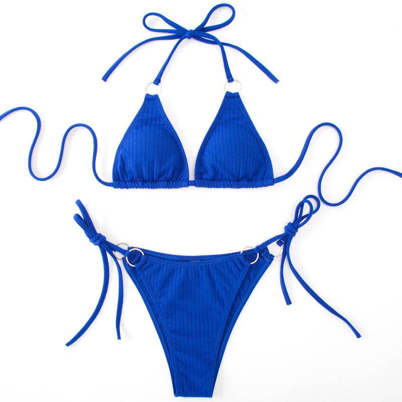 Sexy Bikini Set Summer Side Tie Thong Bandage Style Swimsuit Womens Clothing - Velora