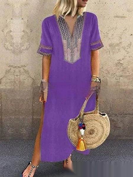 Furcal Lower Hem Casual Women's Length Dress - Velora