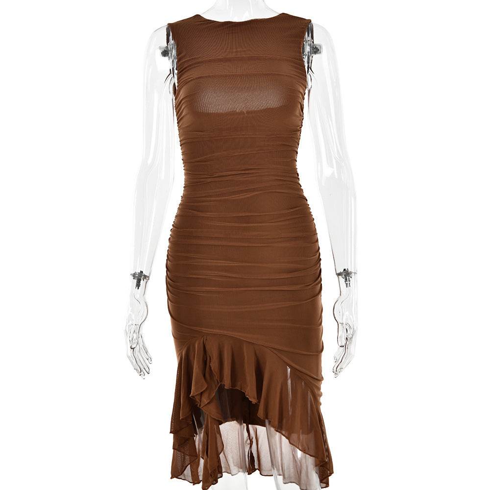 Summer Slim Skinny Sleeveless Dress For Women Fashion Party Club Dresses - Velora