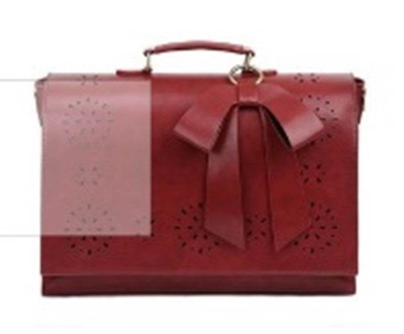 Women's hollow oil leather bag - Velora