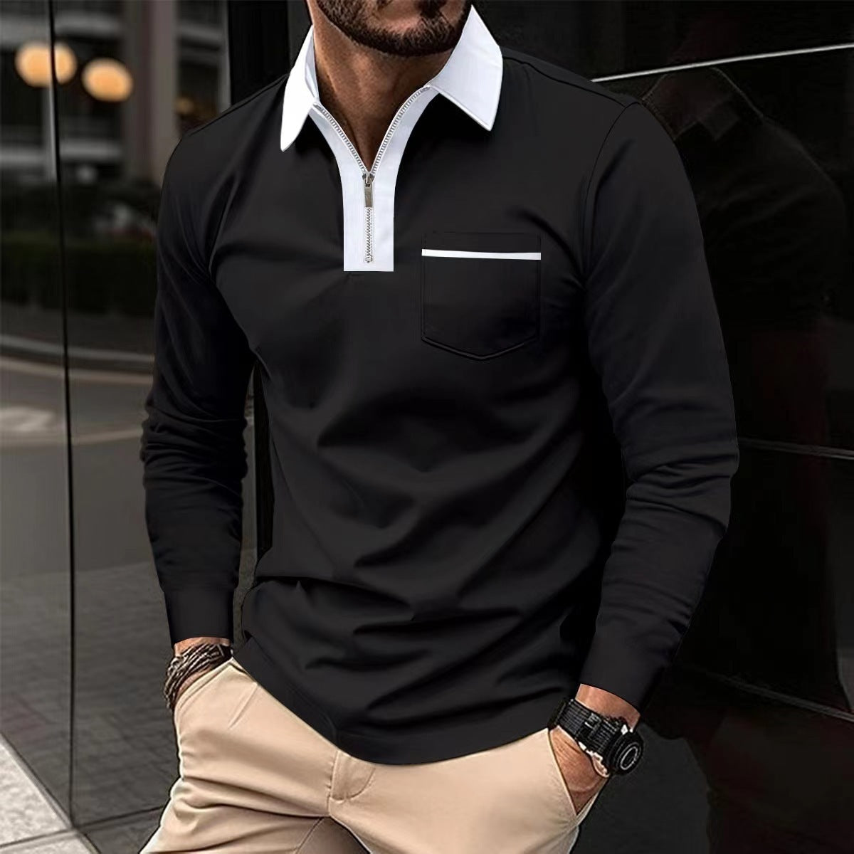 2024 Autumn Mens Long Sleeve Zipper Polo Shirts https://like2b-uy