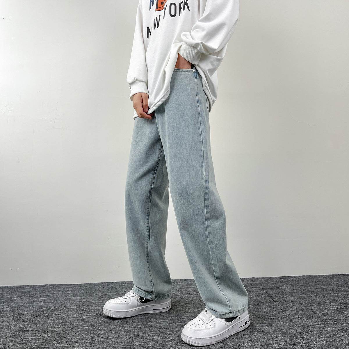 Retro Washed Denim Jeans For Men In All Seasons - Velora