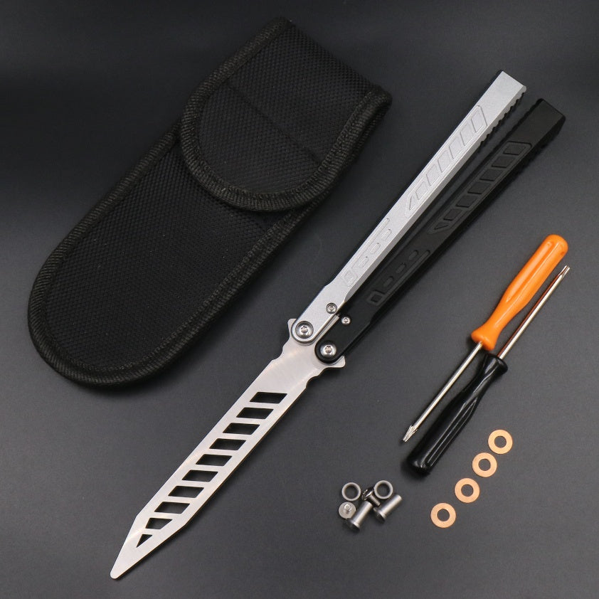 Aluminum Alloy Integrated Handle Swinging Knife Butterfly Knife Does Velora