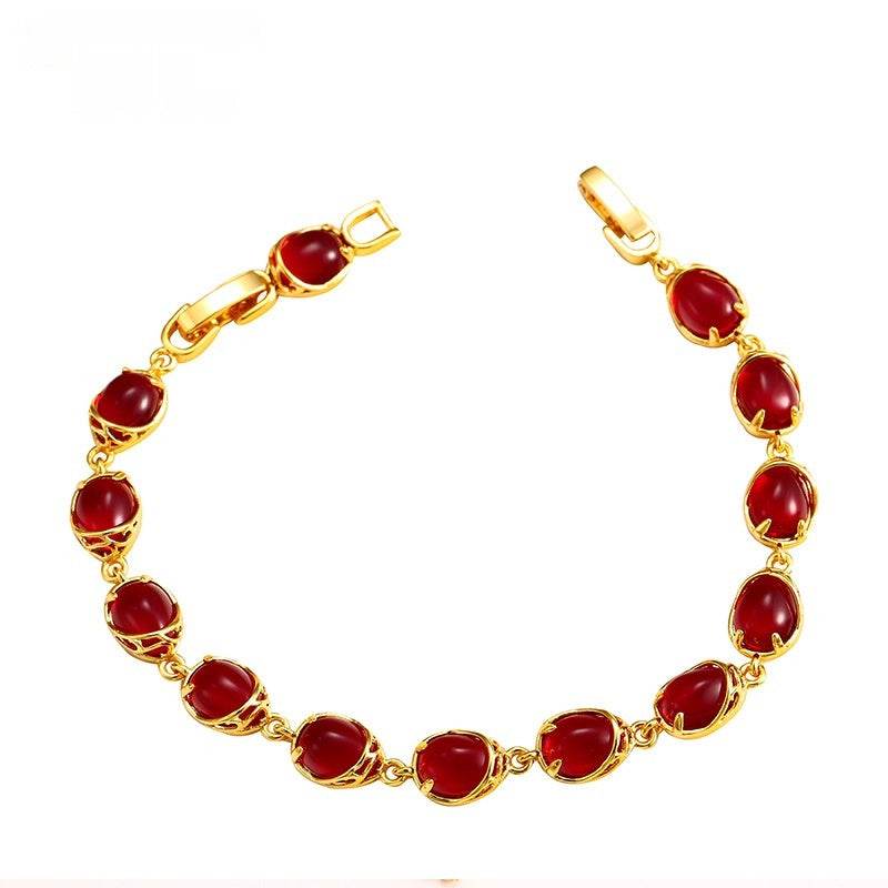 Emerald Malay Jade Elegance Retro Bracelet - Velora