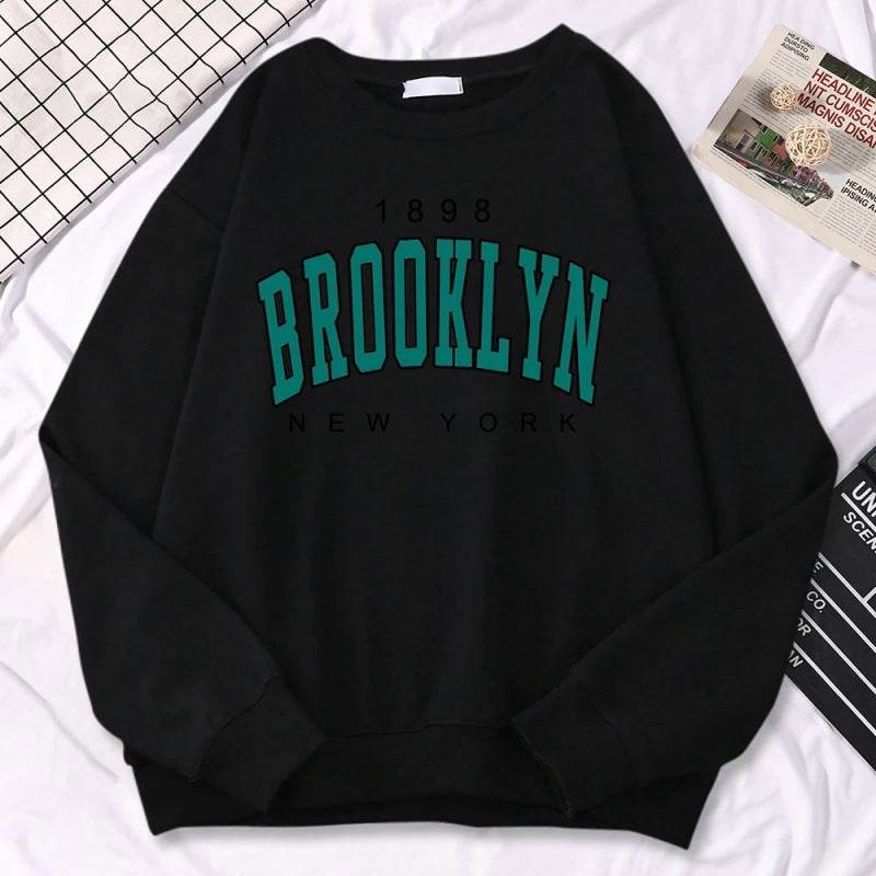 Autumn Kawaii Womens Sweatshirts 1898 Brooklyn - Velora