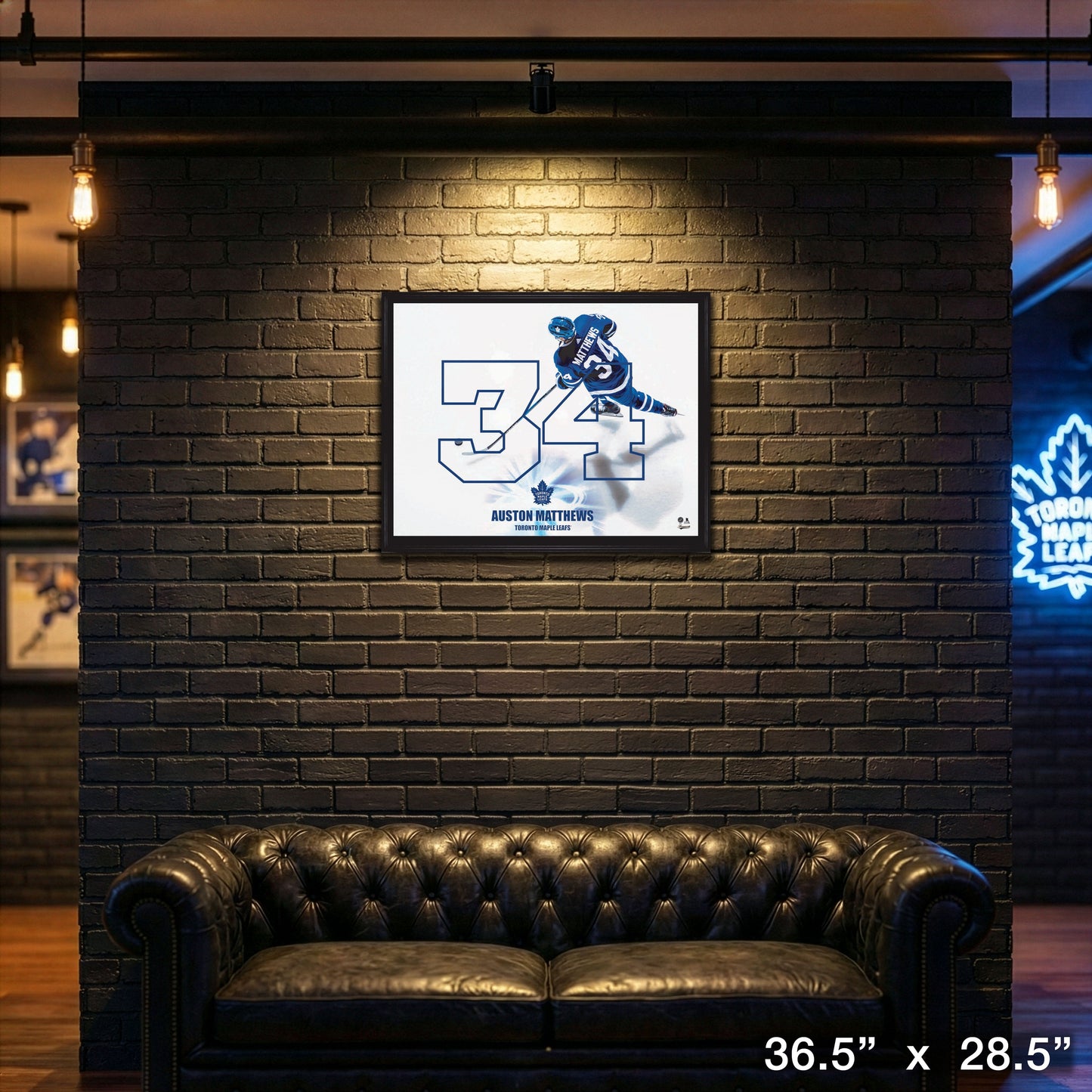 Auston Matthews Framed Numbers Collage