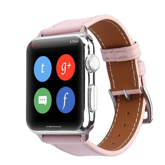 Leather smart watch strap - Velora